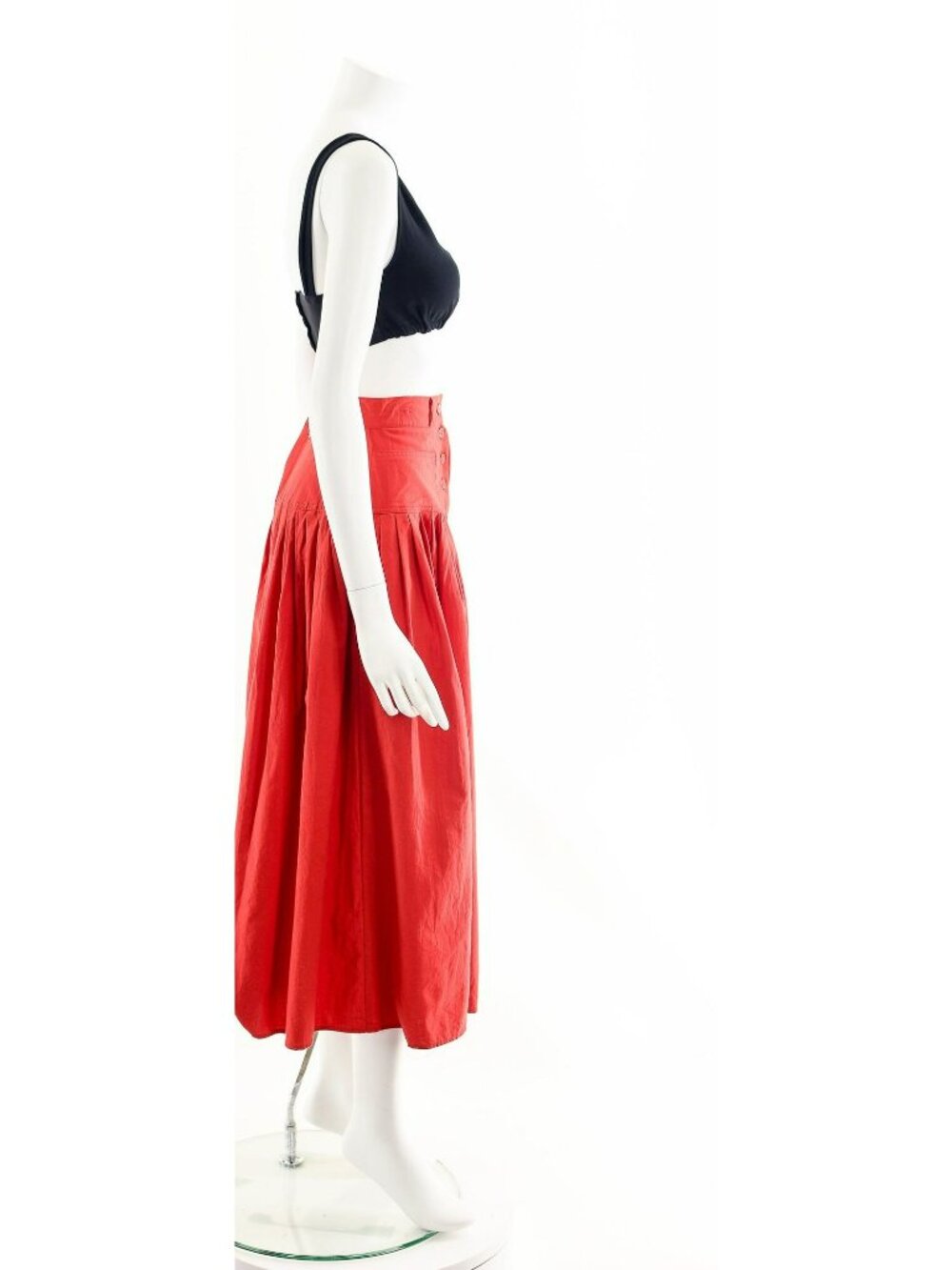 Cotton Midi Skirt - Picture 5 of 10